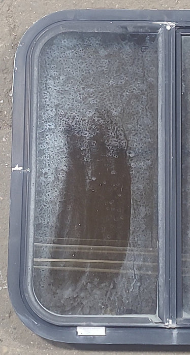 Used Black Radius Opening Window : 20 1/4" W x 21 3/4" H x 1 7/8" D