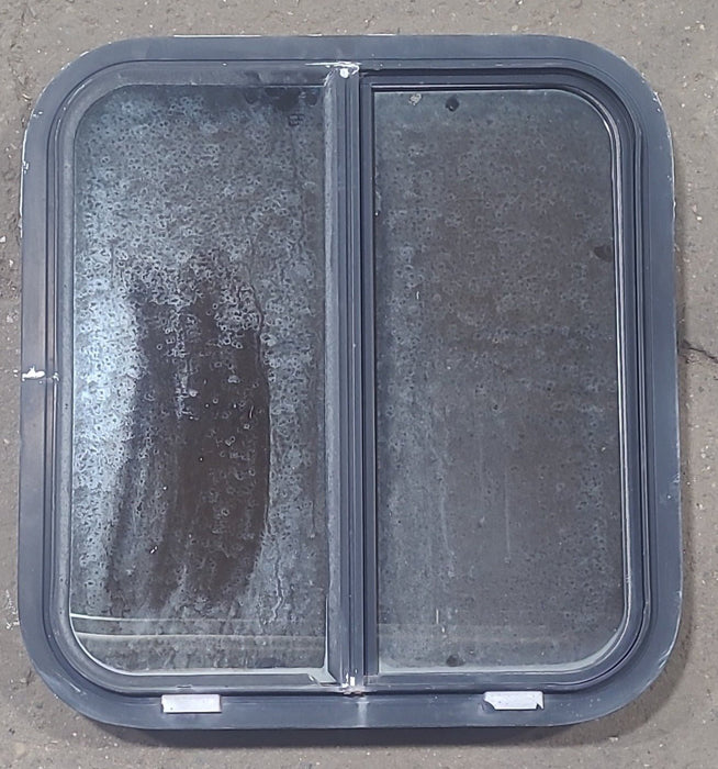 Used Black Radius Opening Window : 20 1/4" W x 21 3/4" H x 1 7/8" D