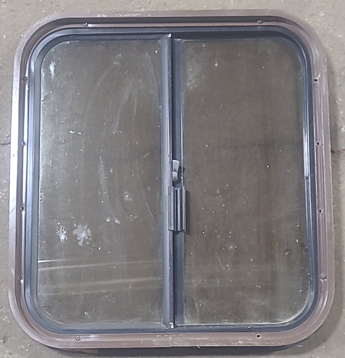 Used Black Radius Opening Window : 20 1/4" W x 21 3/4" H x 1 7/8" D