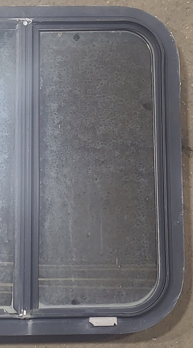Used Black Radius Opening Window : 20 1/4" W x 21 3/4" H x 1 7/8" D