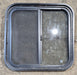 Used Black Radius Opening Window : 20 3/4" W x 20" H x 1 3/4" - Young Farts RV Parts