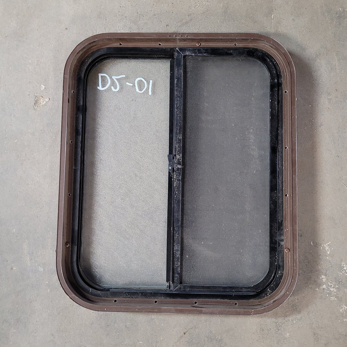 Used Black Radius Opening Window : 21 1/2 X 18 X 2" D