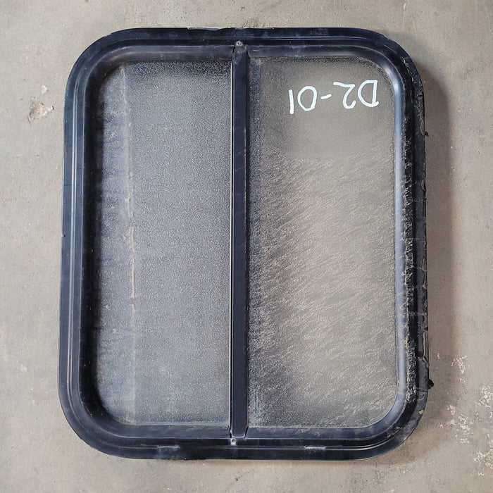 Used Black Radius Opening Window : 21 1/2 X 18 X 2" D
