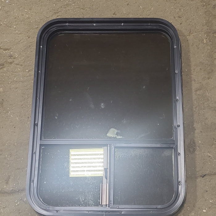 Used Black Radius Opening Window : 21 3/4" W x 30 1/2" H x 2" D