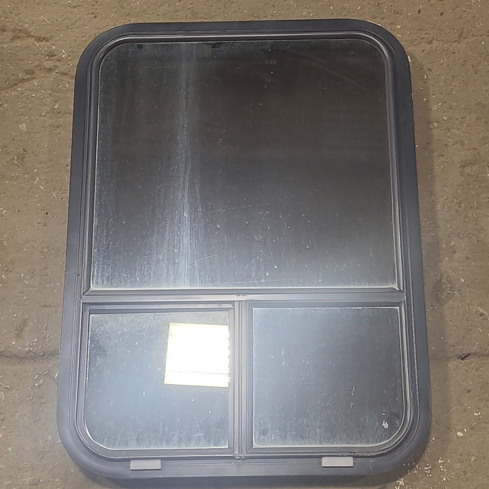 Used Black Radius Opening Window : 21 3/4" W x 30 1/2" H x 2" D
