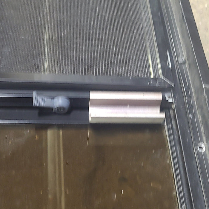 Used Black Radius Opening Window : 21 3/4" W x 30 1/2" H x 2" D