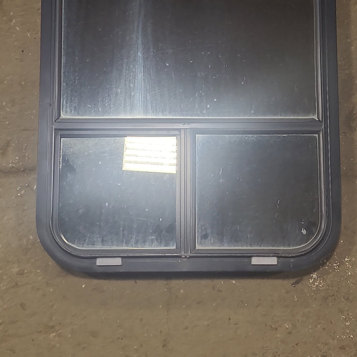 Used Black Radius Opening Window : 21 3/4" W x 30 1/2" H x 2" D