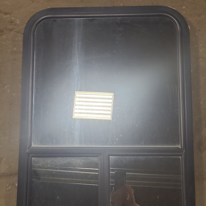 Used Black Radius Opening Window : 21 3/4" W x 30 1/2" H x 2" D