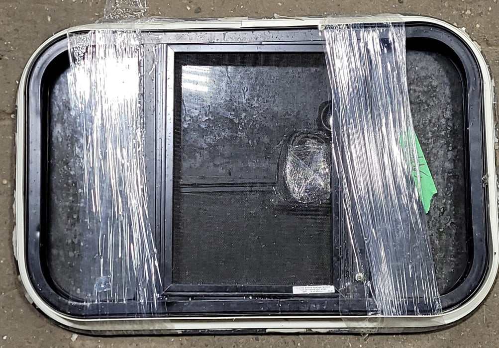 Used Black Radius Opening Window : 21" W X 15 1/8" H X 1 3/8" D