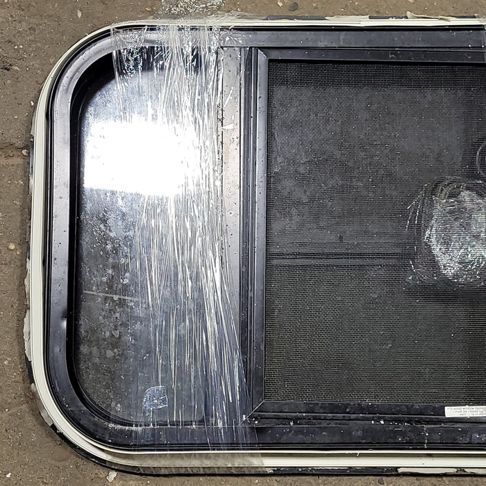 Used Black Radius Opening Window : 21" W X 15 1/8" H X 1 3/8" D