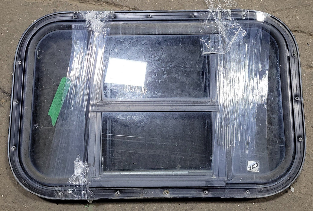 Used Black Radius Opening Window : 21" W X 15 1/8" H X 1 3/8" D