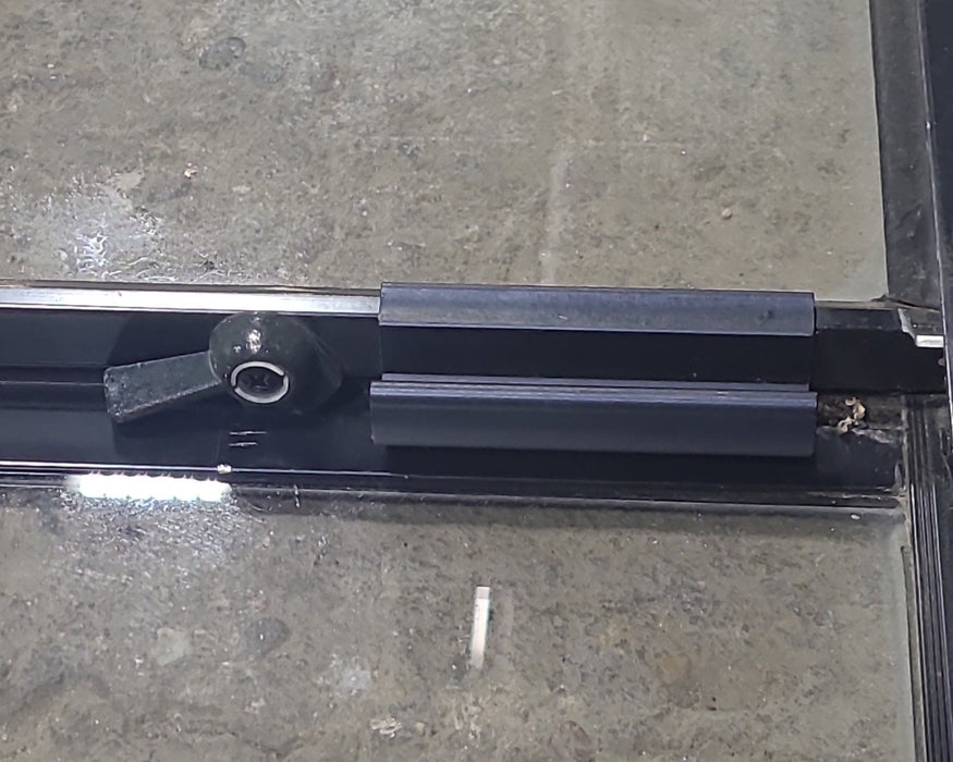 Used Black Radius Opening Window : 22 1/2" W x 35 3/4" H x 1 3/4" D