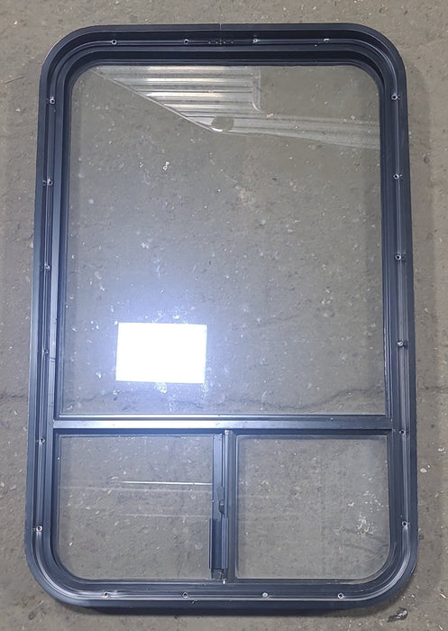 Used Black Radius Opening Window : 22 1/2" W x 35 3/4" H x 1 3/4" D