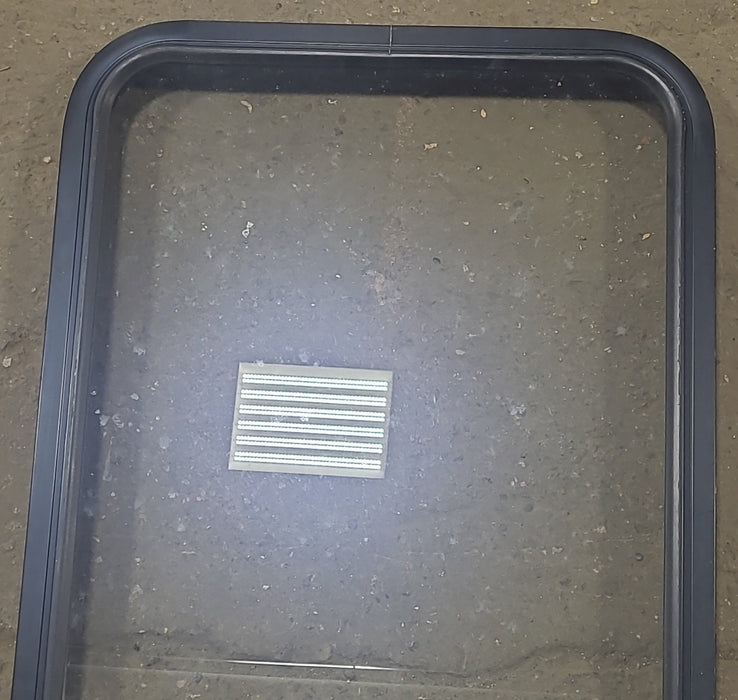 Used Black Radius Opening Window : 22 1/2" W x 35 3/4" H x 1 3/4" D