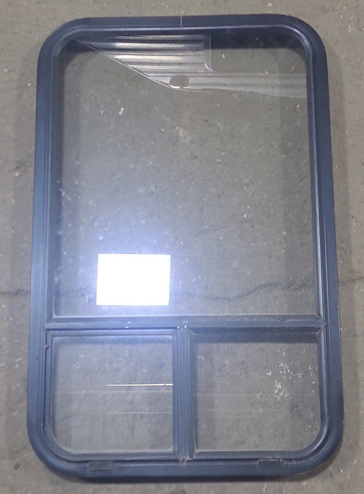 Used Black Radius Opening Window : 22 1/2" W x 35 3/4" H x 1 3/4" D