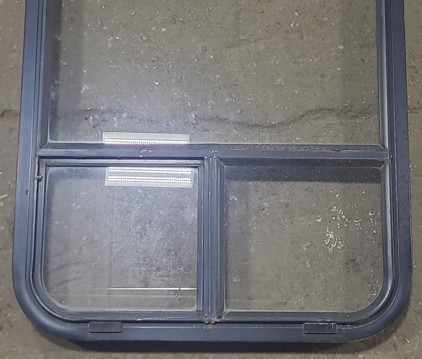 Used Black Radius Opening Window : 22 1/2" W x 35 3/4" H x 1 3/4" D