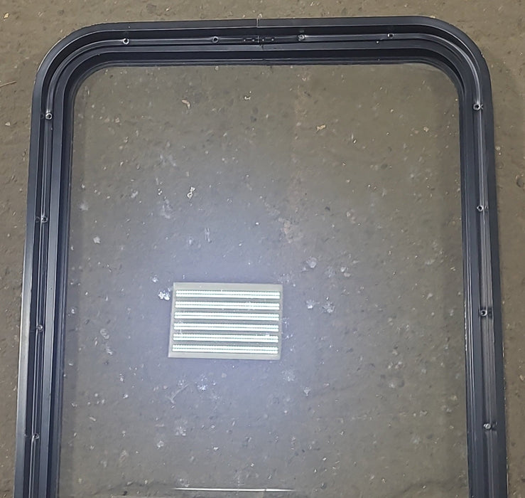 Used Black Radius Opening Window : 22 1/2" W x 35 3/4" H x 1 3/4" D