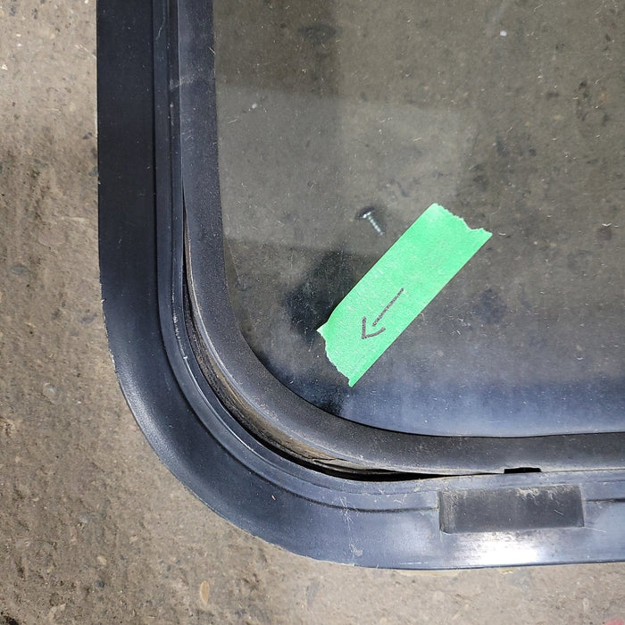 Used Black Radius Opening Window : 22" X 54 1/2" X 2" D
