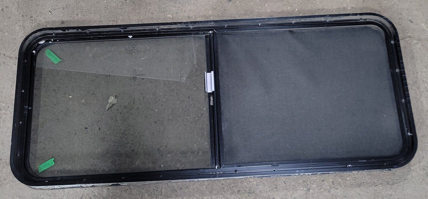 Used Black Radius Opening Window : 22" X 54 1/2" X 2" D