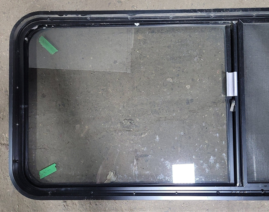 Used Black Radius Opening Window : 22" X 54 1/2" X 2" D