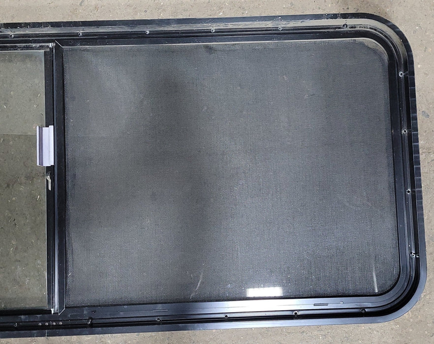 Used Black Radius Opening Window : 22" X 54 1/2" X 2" D