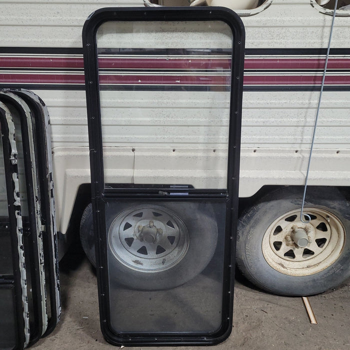 Used Black Radius Opening Window : 22 X 54 3/4 X 2" D