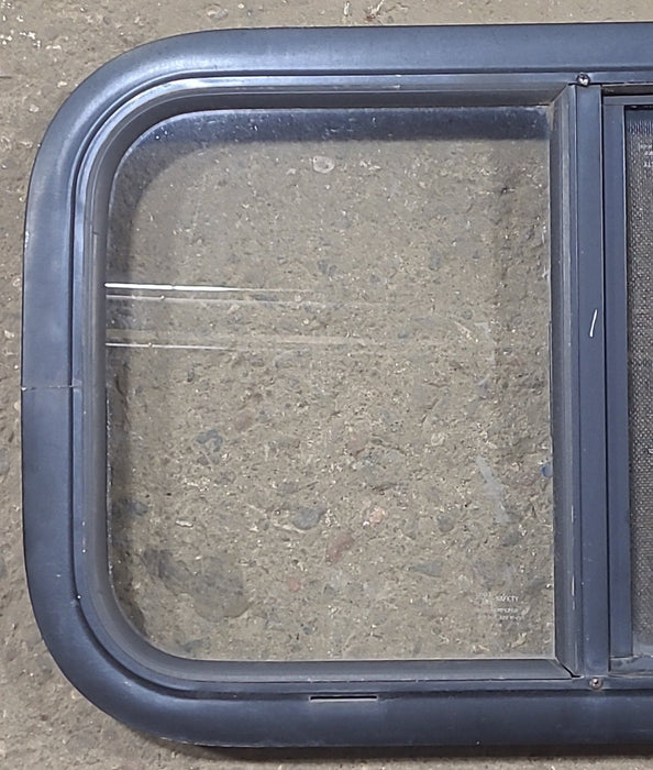 Used Black Radius Opening Window : 23 1/2" W x 14 1/2" H x 1 1/8" D