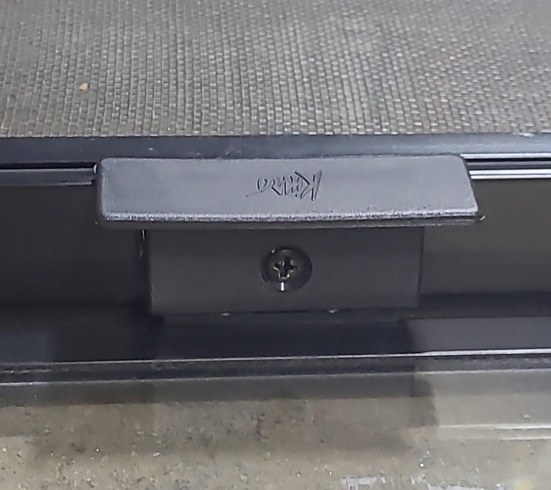 Used Black Radius Opening Window : 23 1/2" W x 14 1/2" H x 1 1/8" D