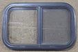 Used Black Radius Opening Window : 23 1/2" W x 14 1/2" H x 1 1/8" D - Young Farts RV Parts