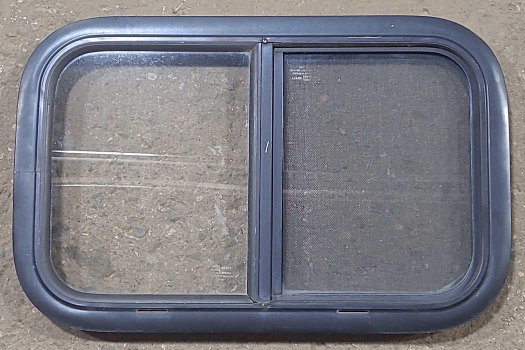 Used Black Radius Opening Window : 23 1/2" W x 14 1/2" H x 1 1/8" D