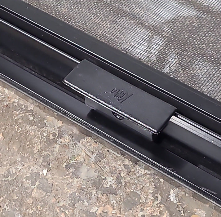 Used Black Radius Opening Window : 23 1/2" W x 14 1/2" H x 1 3/4" D