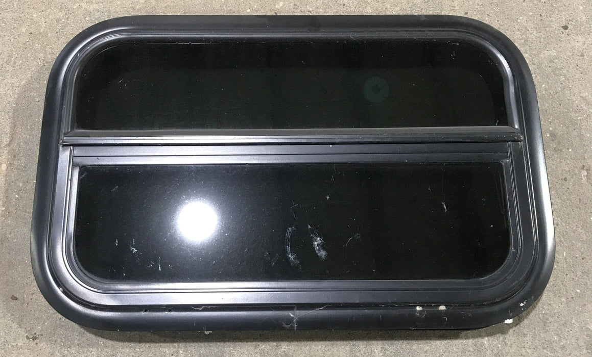 Used Black Radius Opening Window : 23 1/2" W x 14 1/2" H x 1 7/8"