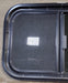 Used Black Radius Opening Window : 23 1/2" W x 14 1/2" H x 1 7/8" D - Young Farts RV Parts