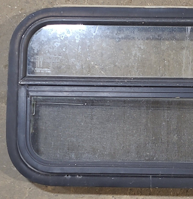 Used Black Radius Opening Window : 23 1/2" W x 14 1/2" H x 2" D