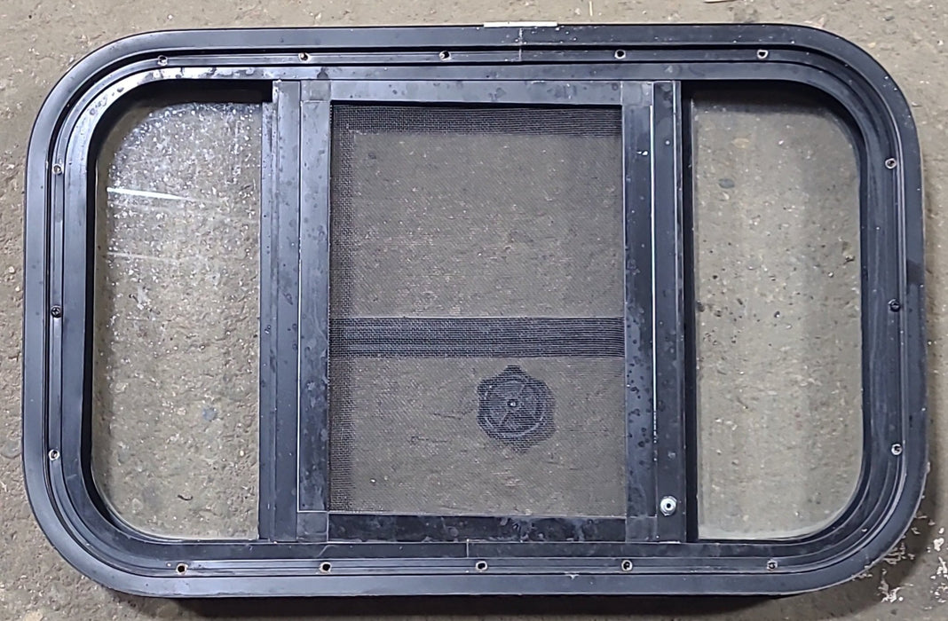 Used Black Radius Opening Window : 23 1/2" W x 14 1/2" H x 2" D