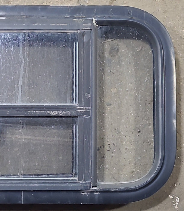 Used Black Radius Opening Window : 23 1/2" W x 14 1/2" H x 2" D