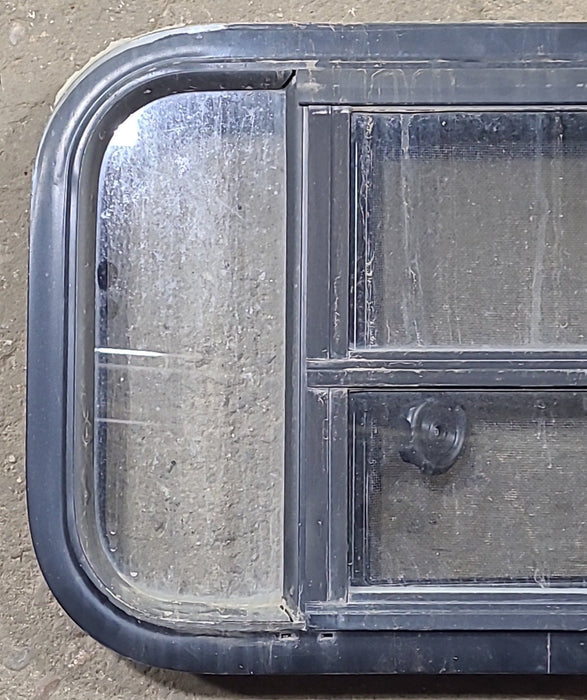 Used Black Radius Opening Window : 23 1/2" W x 14 1/2" H x 2" D