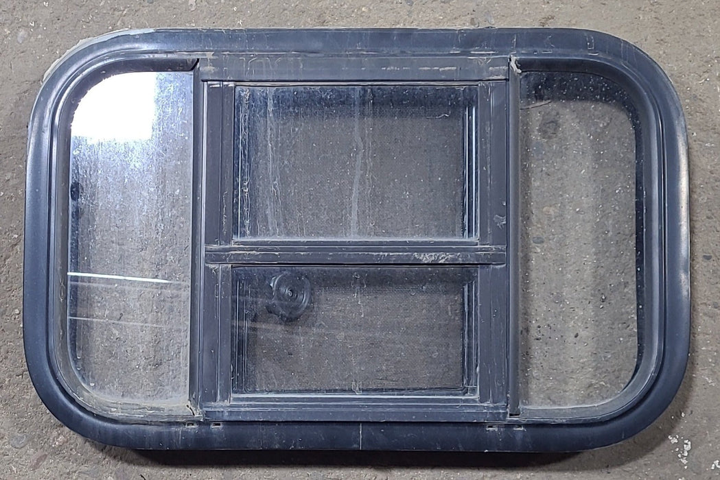 Used Black Radius Opening Window : 23 1/2" W x 14 1/2" H x 2" D