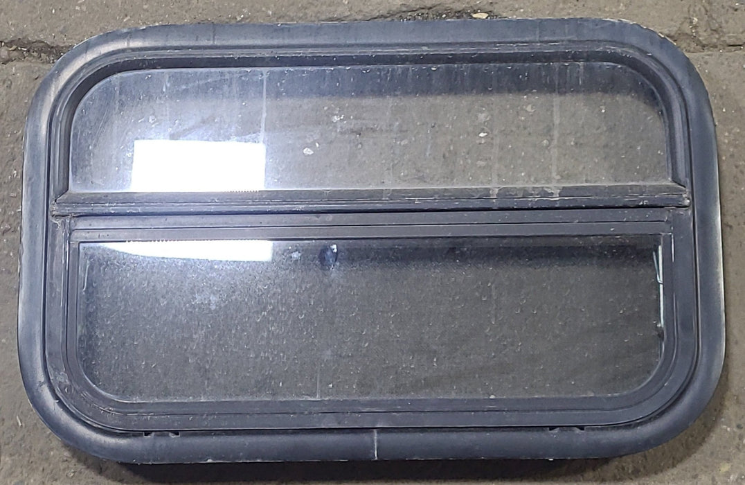 Used Black Radius Opening Window : 23 1/2" W x 14 1/4" H x 2" D