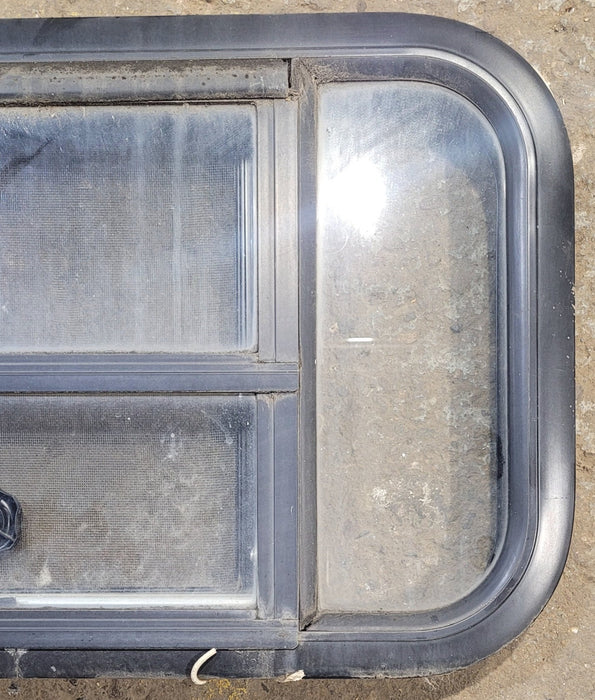 Used Black Radius Opening Window : 23 1/2" W x 14 3/4" H x 1 1/4" D
