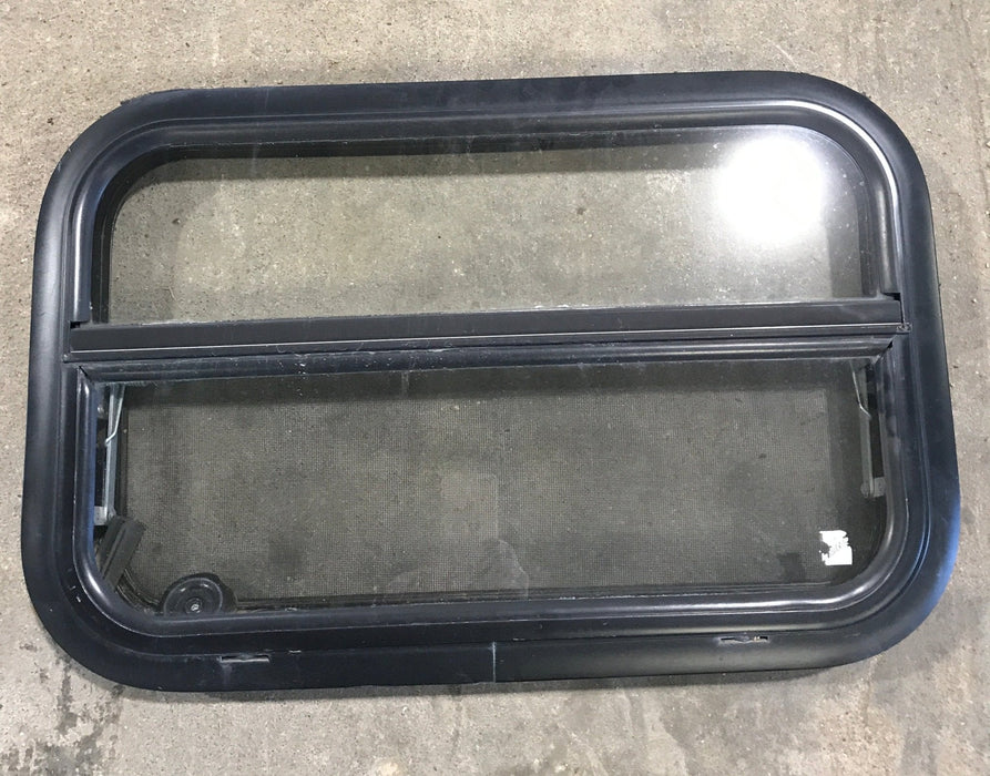 Used Black Radius Opening Window : 23 1/2" W x 14 3/4" H x 2"