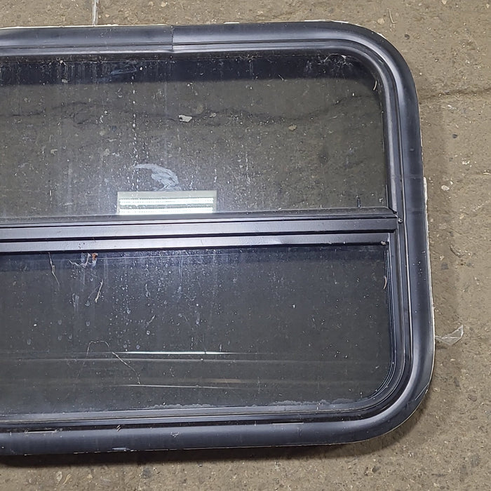 Used Black Radius Opening Window : 23 1/2" W x 19 1/2" H x 1 3/4" D