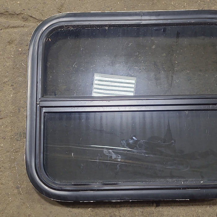 Used Black Radius Opening Window : 23 1/2" W x 19 1/2" H x 1 3/4" D
