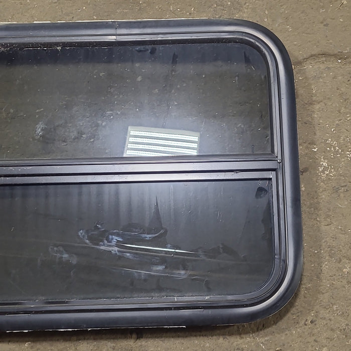 Used Black Radius Opening Window : 23 1/2" W x 19 1/2" H x 1 3/4" D