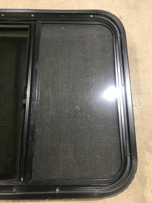 Used Black Radius Opening Window : 23 1/2" W x 21 1/2" H x 1 7/8" D
