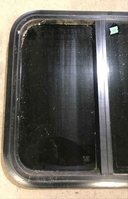 Used Black Radius Opening Window : 23 1/2" W x 21 1/2" H x 1 7/8" D