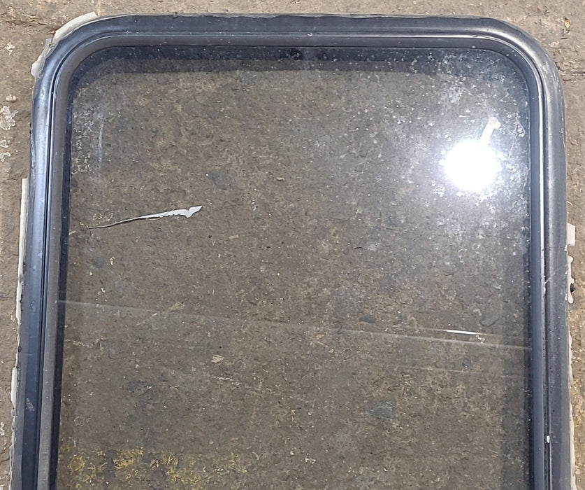 Used Black Radius Opening Window : 23 1/2" W x 34 1/2" H x 1 1/4" D