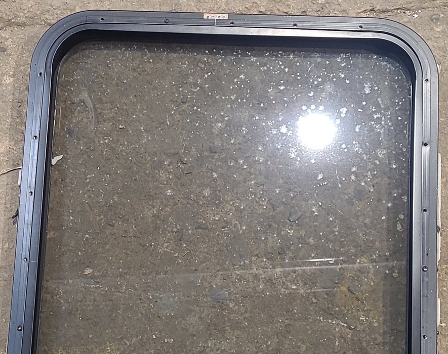 Used Black Radius Opening Window : 23 1/2" W x 34 1/2" H x 1 1/4" D