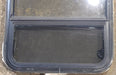 Used Black Radius Opening Window : 23 1/2" W x 34 1/2" H x 1 1/4" D - Young Farts RV Parts