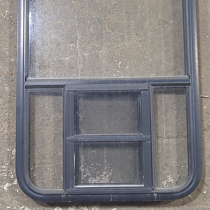 Used Black Radius Opening Window : 23 1/2" W x 39 1/2" H x 1 7/8" D